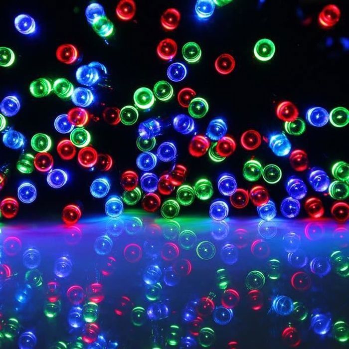 Guirlande lumineuse solaire 300LED - keeper - 30M - Multicolore - Énergie solaire - IP44