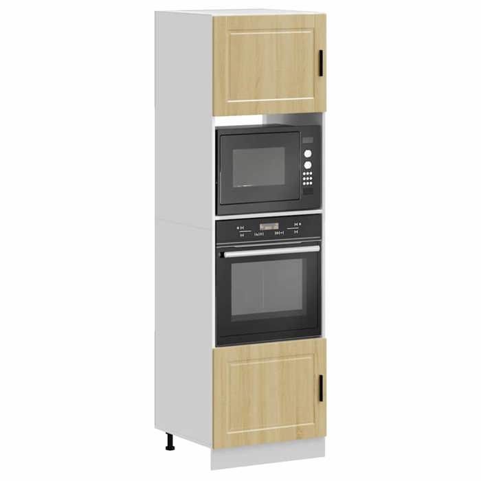Armoires de four 2 pcs - STAR - Meuble à four - Lu Armoires de four 2 pcs Porto chêne sonoma - bois dingénierie 54428