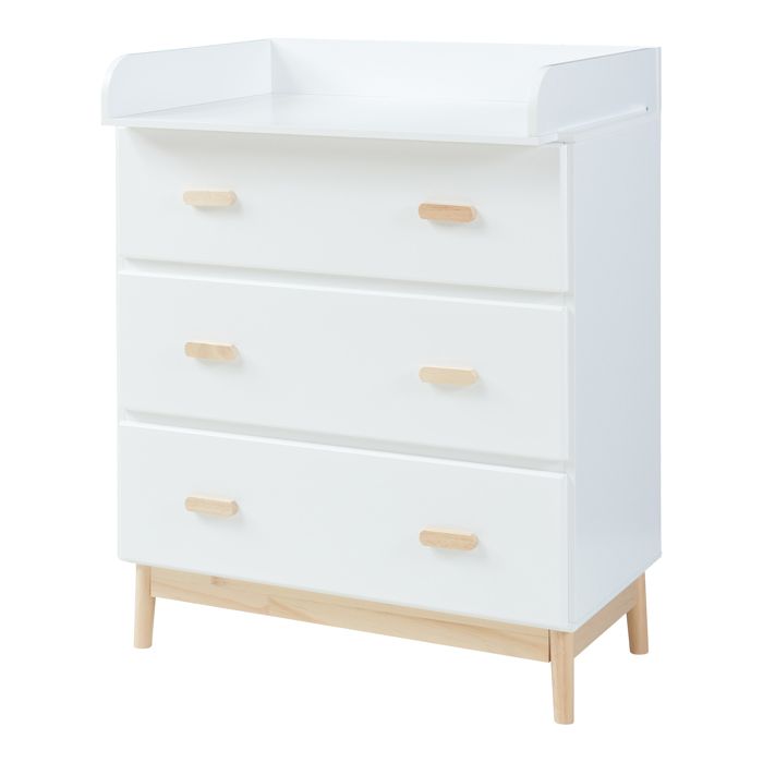 Commode à langer Sarievn 100 x 80 x 53 cm blanc
