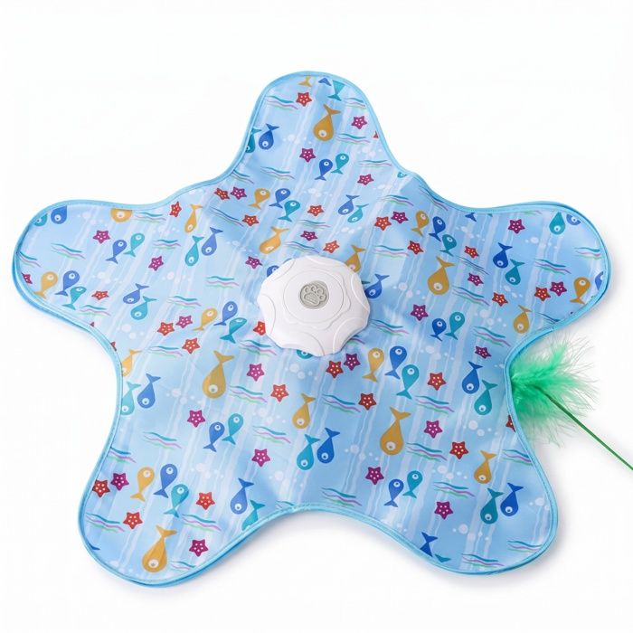 Jouets interactifs pour chats Jouet pour chat à capteur automatique avec plumes qui battent et sons danimaux rechargeable par USB