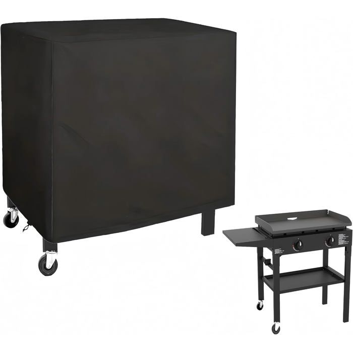 Housse Barbecue Oxford 420D 100x65x90cm Bâche Imperméable Anti-UV Anti-Poussière Anti-Vent Pour Desserte Keter Unity