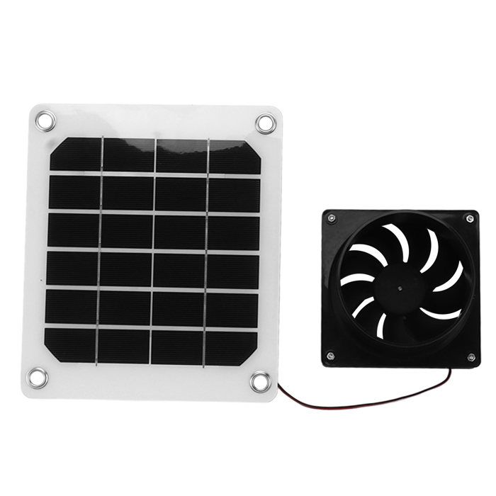 Kit de ventilateur dextraction solaire 20 W avec filet de protection ventilateur solaire portable VENTILATEUR DE PLAFOND - VENTI