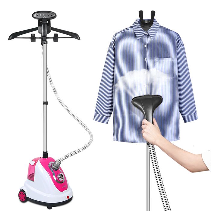 HUOLE - Défroisseur à vapeur vertical - Machine à repasser à vapeur verticale - 17 L 1 700 W - Rose.