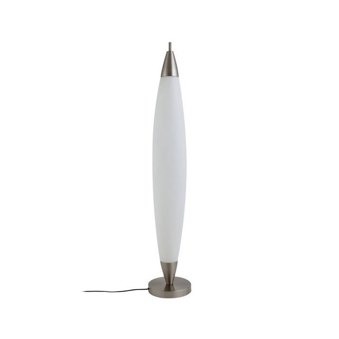 Lampadaire salon ampoules LED - Lucande - lampe sur pied - Acier inoxydable - blanc