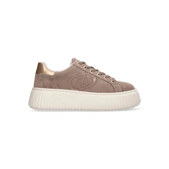 Baskets plateforme en daim femme Liu Jo Elodie 01 - havana