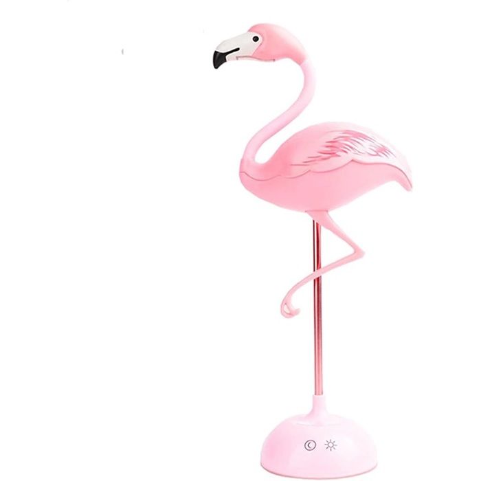Lampe de bureau flamant rose LED USB tactile et dimmable pour enfant étudiant chambre salon