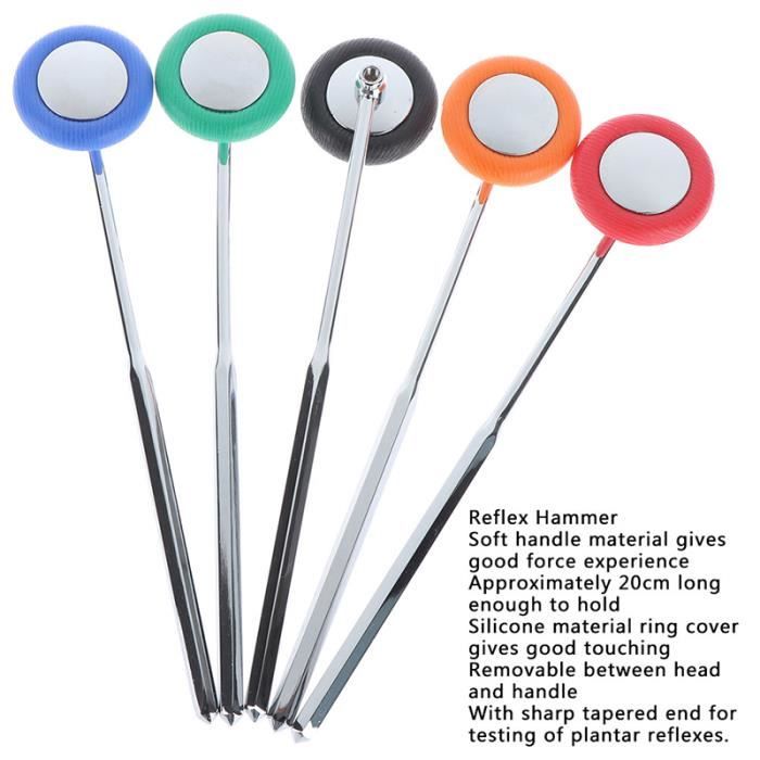 Marteau De Diagnostic Neurologique Avec Brosse à Épingles - Acier Inox - Neuf - Pour Médecins