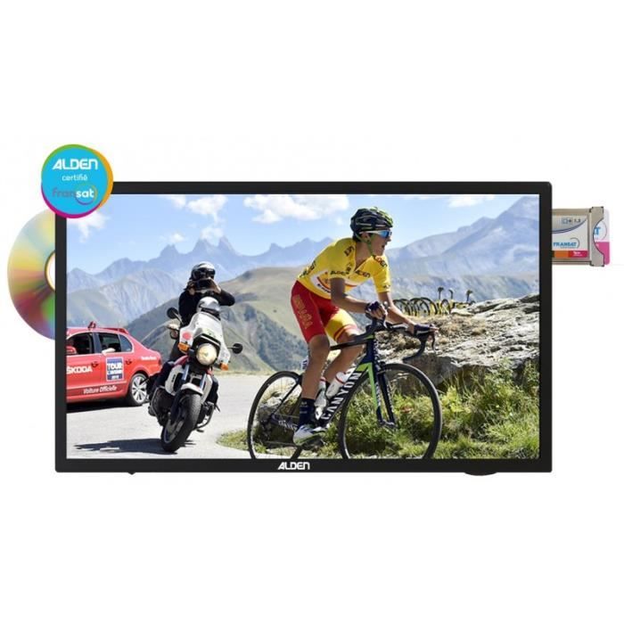 ALDEN Téléviseur SATMATIC AIO 22' TV HD pour antenne automatique Lecteur  DVD intégré + Module FRANSAT et carte - téléviseur led, avis et prix pas  cher - Cdiscount
