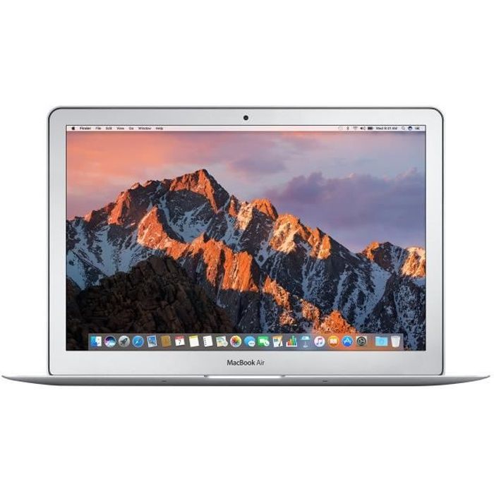Top achat PC Portable Apple MacBook Air - Core i5 1.8 GHz - OS X 10.12 Sierra - 8 Go RAM - 512 Go stockage flash - 13.3" 1440 x 900 - HD Graphics 6000 pas cher