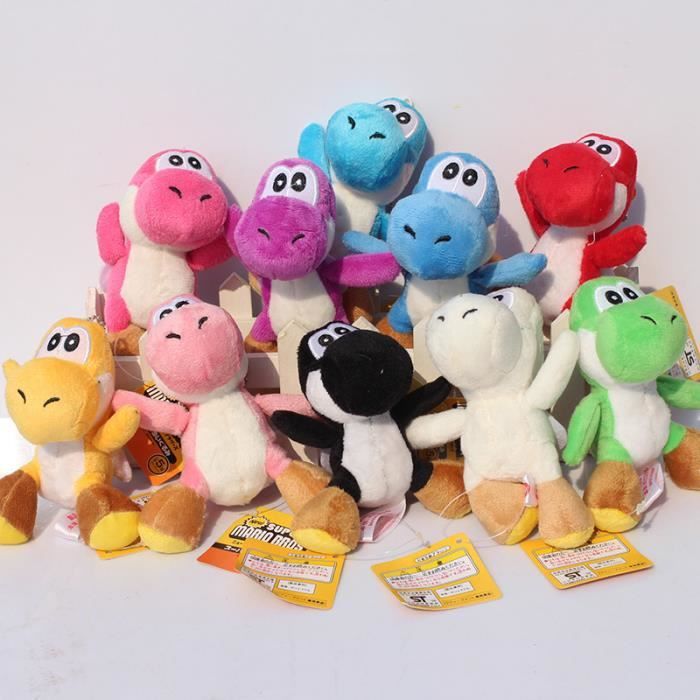 5 Pcs Lot Yoshi En Peluche Porte Cles 4 10 Cm Super Mario Yoshi