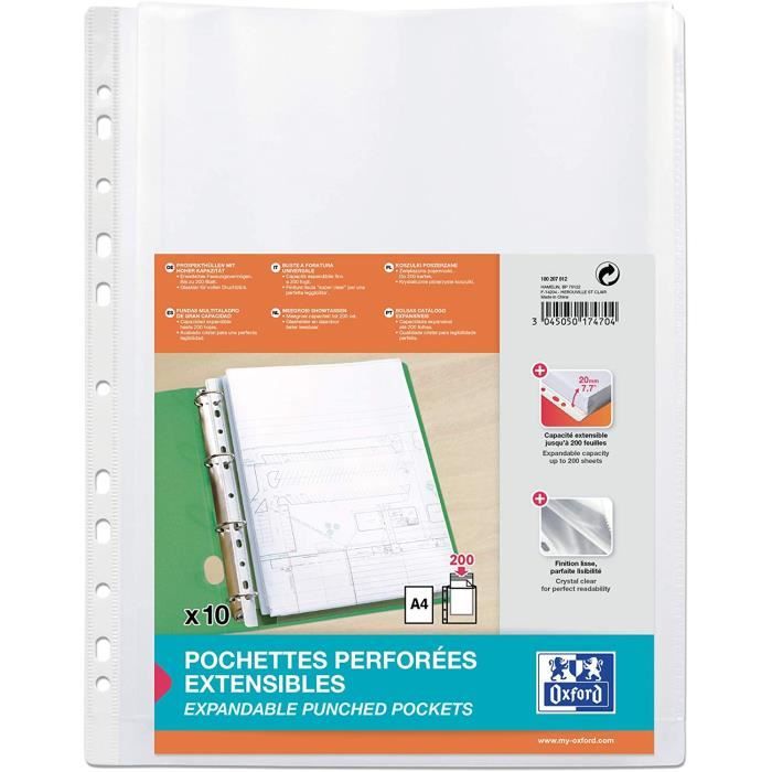 Lot de 10 pochettes de 3 cases pour réf 5764U 90 cartes