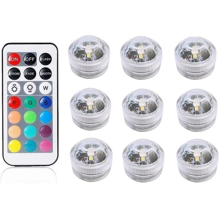 24 Lumières LED Submersibles Miniatures - Bougies Thé Étanches Pour Vases, Mariages, Décoration