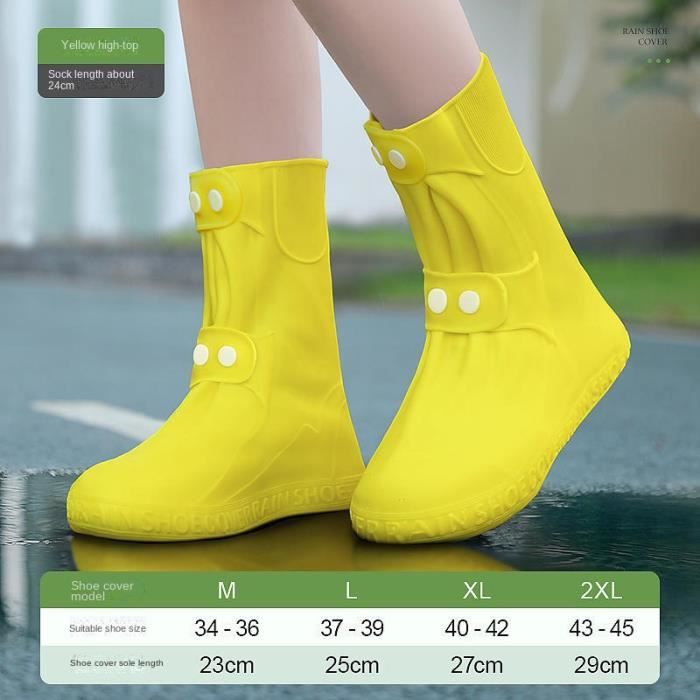 Couvre-chaussures réutilisables imperméables en Silicone pour chaussures de  pluie - Cdiscount