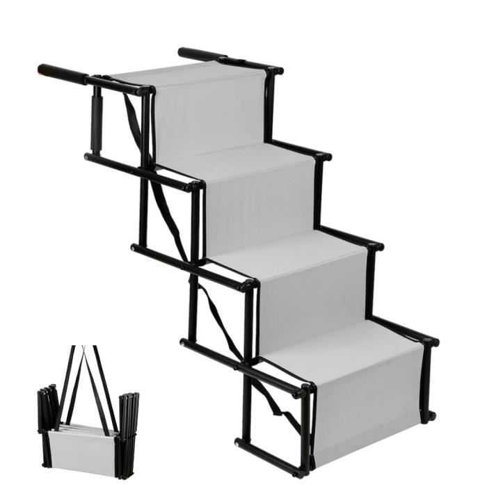 ELANCOOH  Escalier Pliable à 4 Marches 139 x 76 x 45 cm