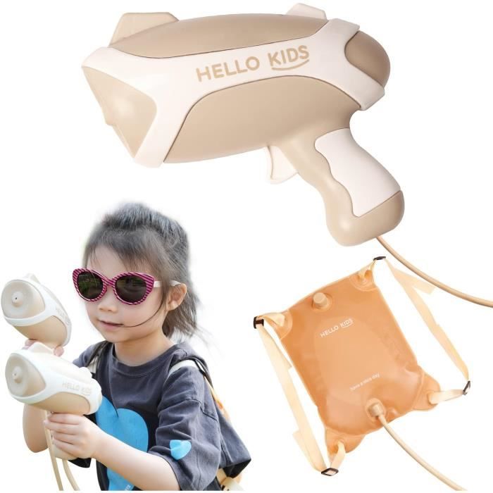 Pistolet à Eau à Dos JONEG – Réservoir 1,3L, 400 Tirs, Sangles Réglables, Sécurisé Pour Enfants 3-6 Ans, Idéal Pour Piscine Et Plage