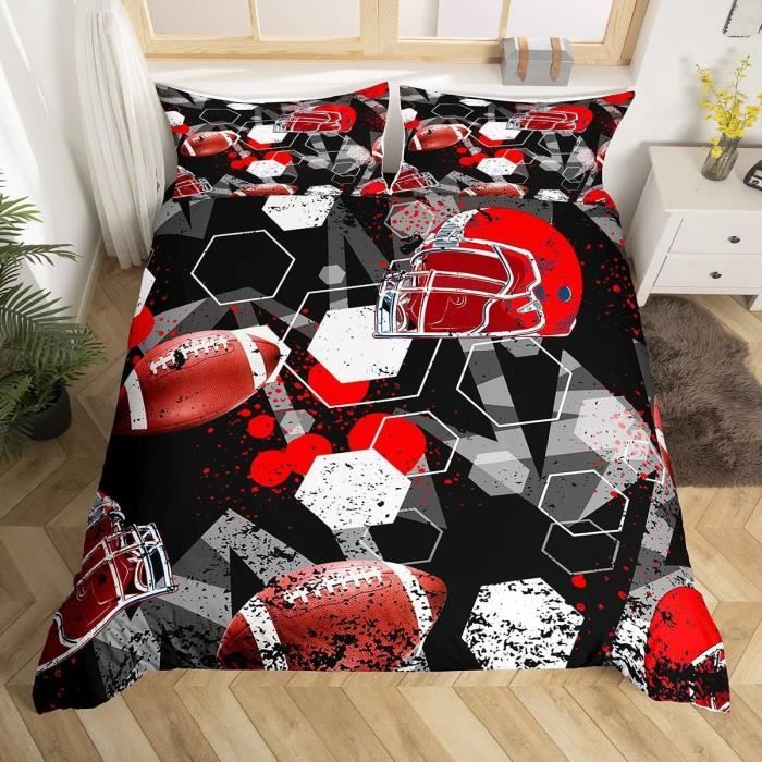 Football Américain Parure Housse De Couette Rugby Parure De Lit