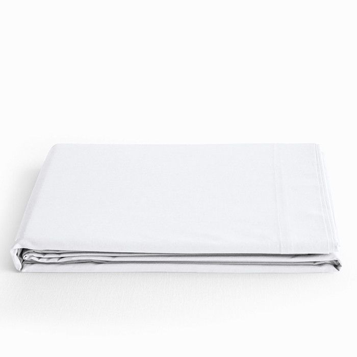 Drap plat Prémium pour lit 1 place & 2 places - 240x300 - Prémium Neige Drap plat Prémium pour lit 1 place & 2 places - 240x300 - Prémium Neige