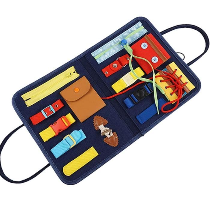 GJCrafts Jouet Montessori Conception Suspendue Jouet de Planche occupé pour Tout-Petit Jouets éducatifs préscolaires Cadeau de fête des Enfants pour garçon ou Fille 