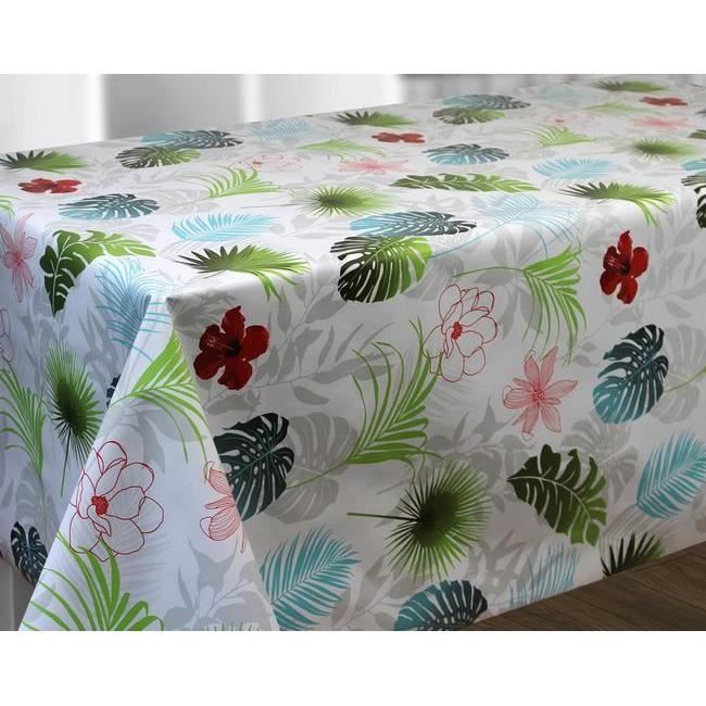 Nappe Toile Ciree Pvc Zen Floral Largeur 140x100cm Longueur Nappe Pour Tables Interieures Et Exterieures Madeinnature Cdiscount Maison
