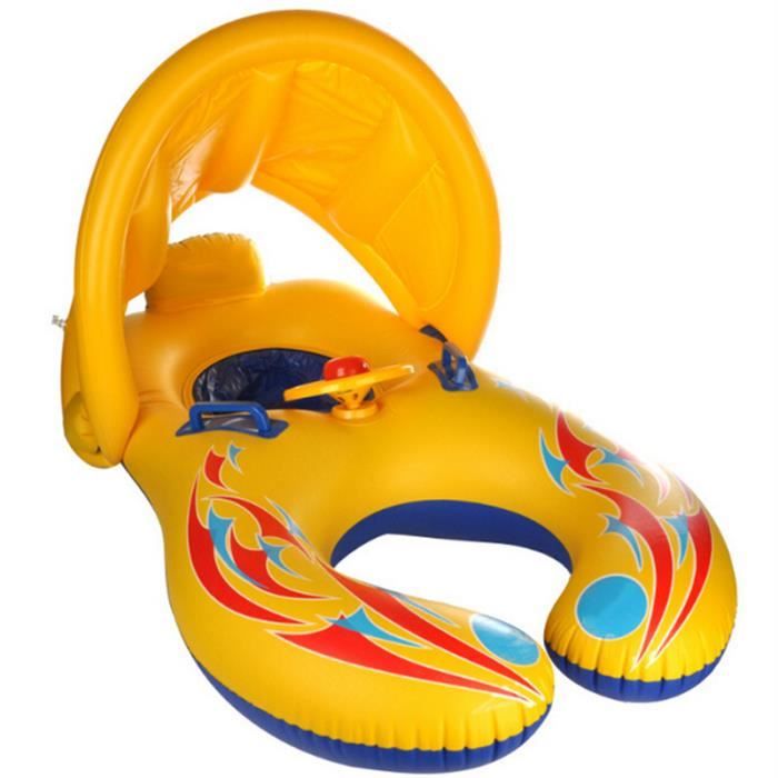 Bouee Maman Et Bebe Avec Parasol Anti Soleil Cdiscount Jeux Jouets
