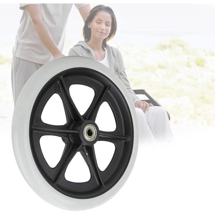 Roue Avant De Remplacement Pour Fauteuil Roulant électrique - 8 Pouces, 220x50 - Neuf - Lot De 1 - Gris