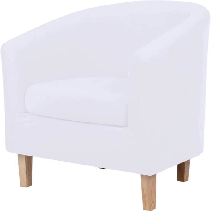 Housse De Fauteuil GEBIN En Velours - Pour Chaise Chesterfield | Amovible, Lavable, Extensible | Couleur Taupe