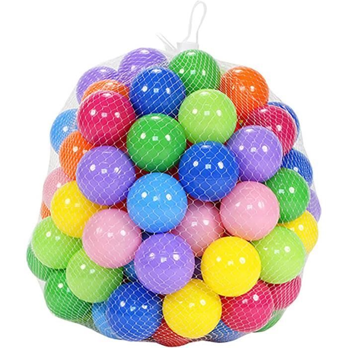 Jouet Balles Colorées en Plastique - HFJKFW - 100PCS - Multicolore - Réutilisable et Durable