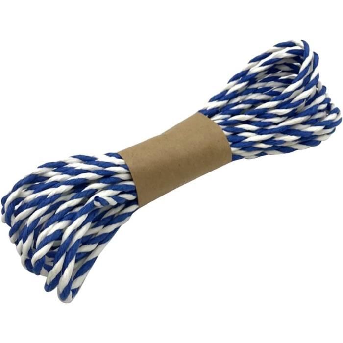 Bobine De Ficelle Dorée Pour Décoration Noël - 100 Mètres - Épaisseur 1,5 Mm - Polyester - Pour Emballage Cadeaux, Artisanat, Déco Sapin