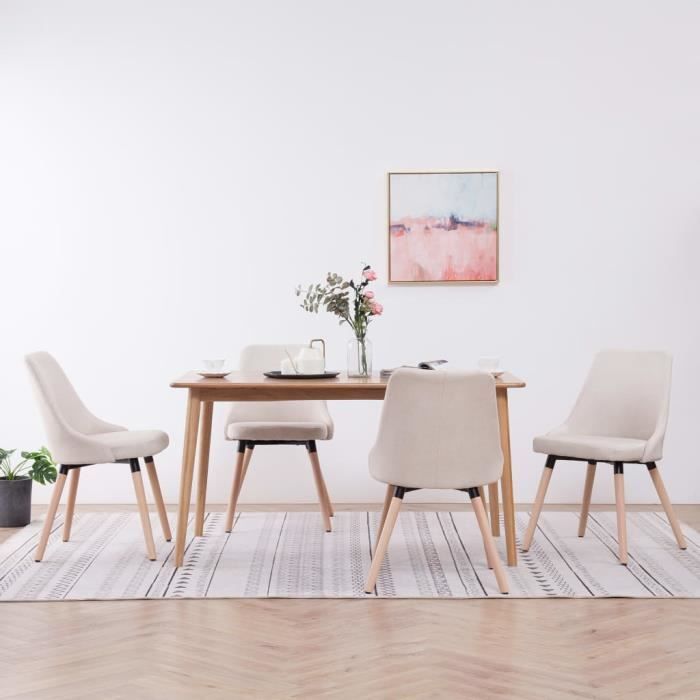 Lot de 4 Chaise de salle à manger - Chaise Scandinave Contemporain