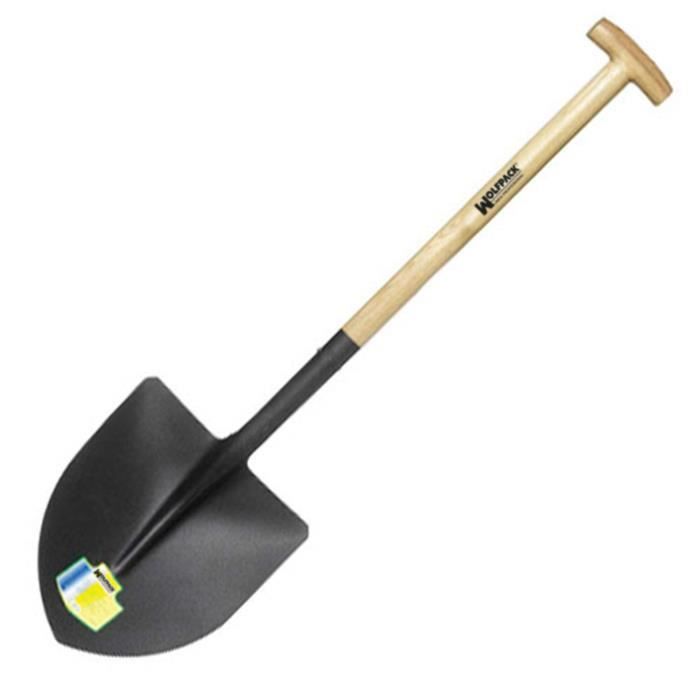 PELLE CARRÉE MANCHE BOIS DUR 110CM