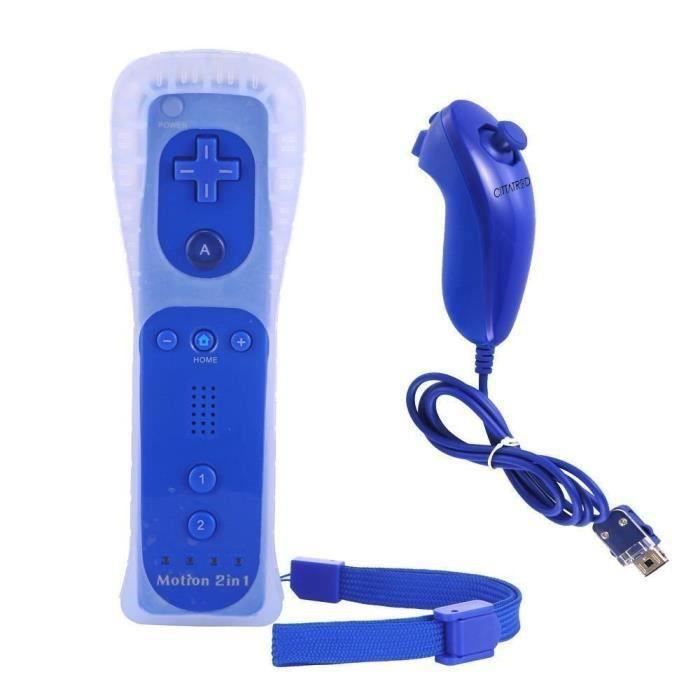 Manette Wiimote Motion Plus intégré avec étui de protection et Nunchuk pour Wii U et Wii M3 - vue 2