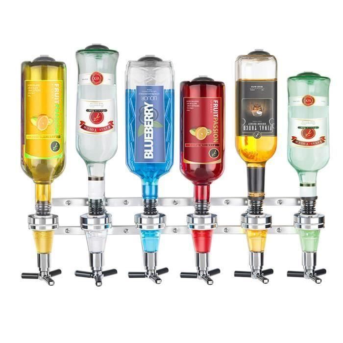 Distributeur De Bouteille Boisson Porte Bouteille Support Et Doseur Mural 6 Voies Bar Butler Csdhfw A2698 Achat Vente Porte Bouteille Distributeur De Bouteille