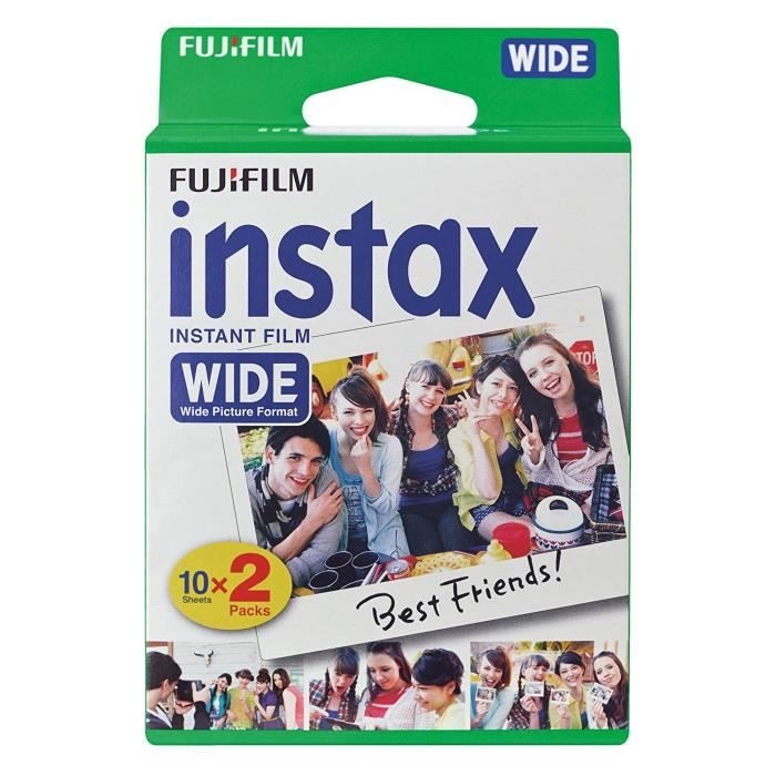 Film instantané Fujifilm instax Papier photo caméra 20pcs ISO 800