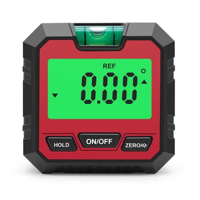 Bulle rouge - 360° Digital Level Angle Finder Gauge Measure Digital  Inclinometer With Magnetic Base Electroni - Cdiscount Bricolage