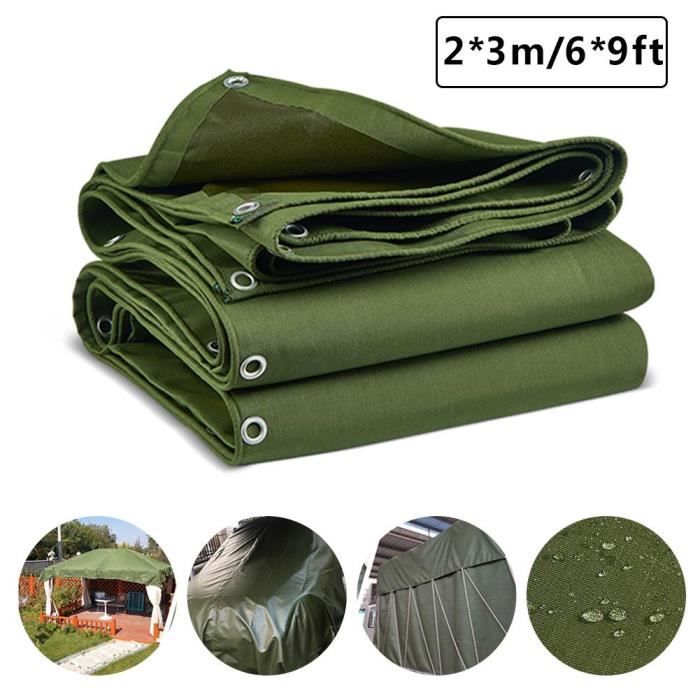 Bâche de tente imperméable et ultralégère, 3 x 3 m, protection