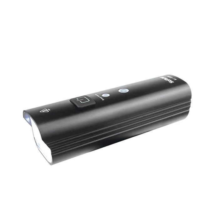 Phare De Vélo LED ZD Trading - Gris/noir, Fonctionne Avec 2 Piles AA - Occasion