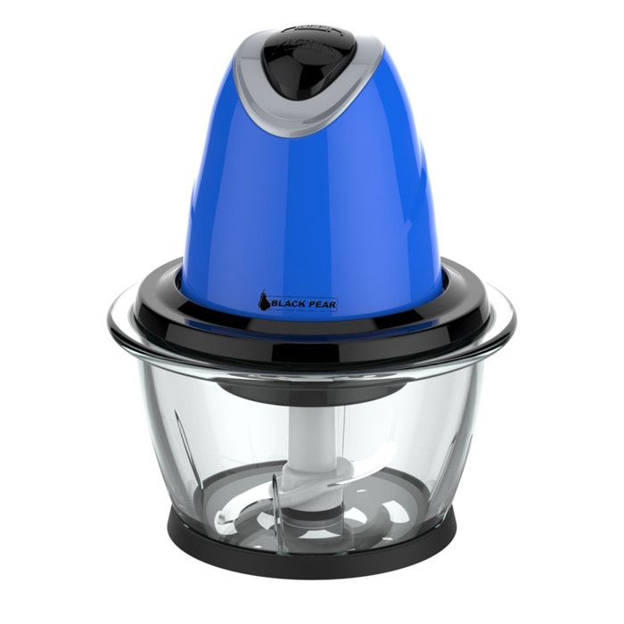 Hachoir électrique Blackpear BHA 013 - Bleu - 300W - Bol en verre - Capacité 1L - Black Pear