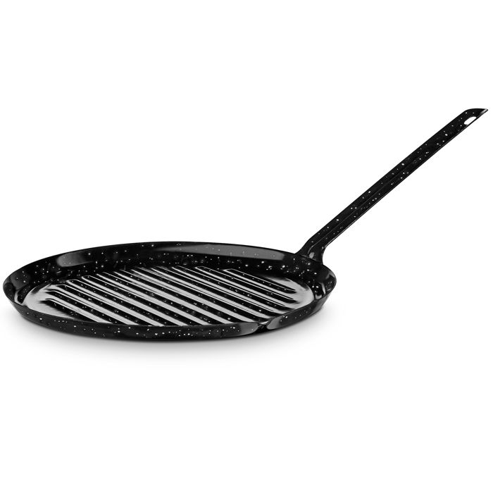 Poêle Grill Viande Grill Induction 22 Cm - Fonte Aluminium Avec