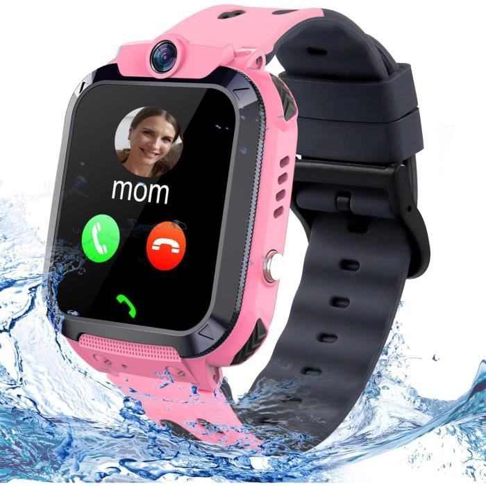 Montre Gps Pour Enfants Avec Appels Et Chat Vocal Montre Intelligente R sistante L Eau cran Tactile Sos Appareil Phot u1113
