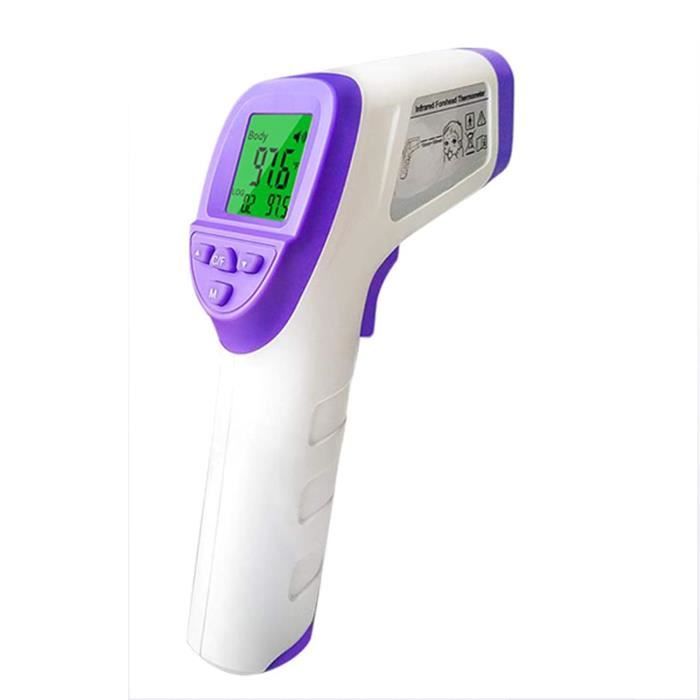 Thermomètre Frontal Infrarouge Sans Contact - Pour Bébé, Enfant Et Adulte - Prise De Température Rapide