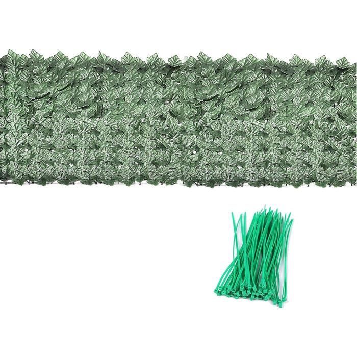Clôture Feuillage Artificiel Pour Balcon - Lierre Faux Décoratif - Écran D'intimité Et Brise-vue Extérieur