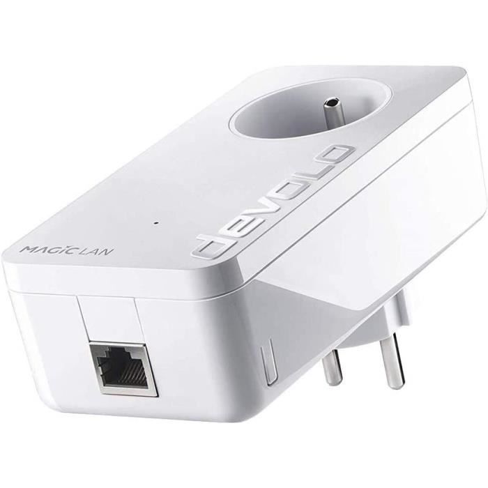 Adaptateur CPL Devolo Magic 2 WiFi Next - 2400 Mbps - WiFi Maillé - 2 Ports LAN - Blanc