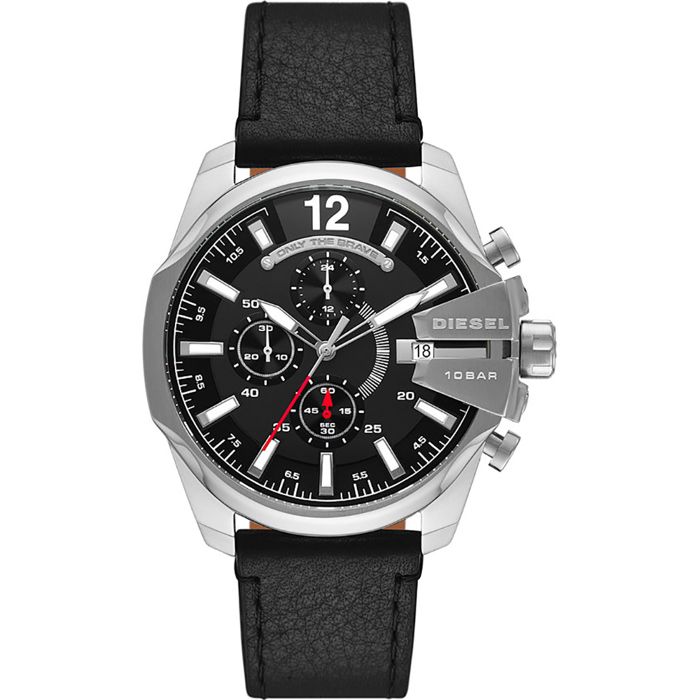 Diesel Montre Hommes Quartz Chronographe Bracelet Cuir
