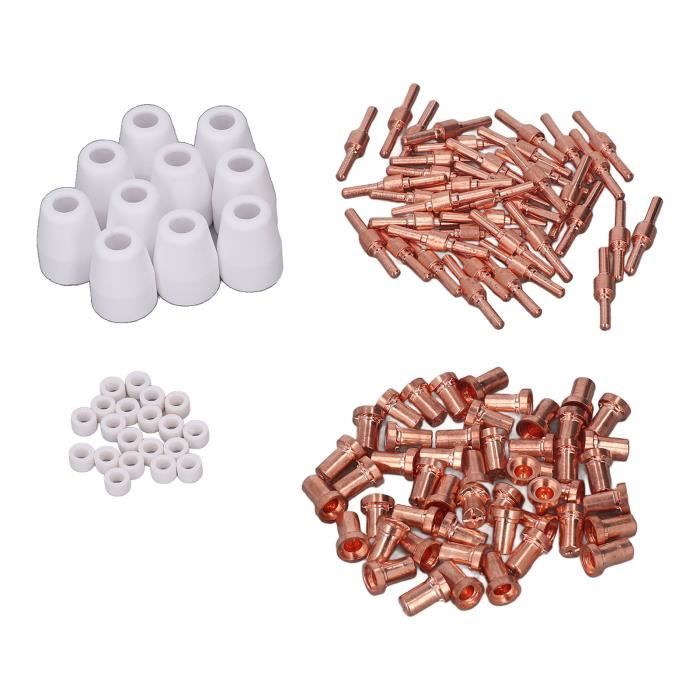 Stamos Set de Pièces Plasma CUT 85 125-H/CNC (capuchon en céramique 2x Stamos Set de Pièces Plasma CUT 85 125-H/CNC (capuchon en céramique 2x