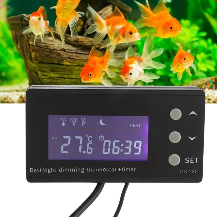 ESTINK Thermostat pour reptiles Thermostat numérique pour reptiles