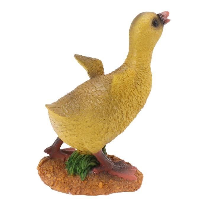 Fafeicy statue de canard en résine Statue de caneton en résine ornement ...
