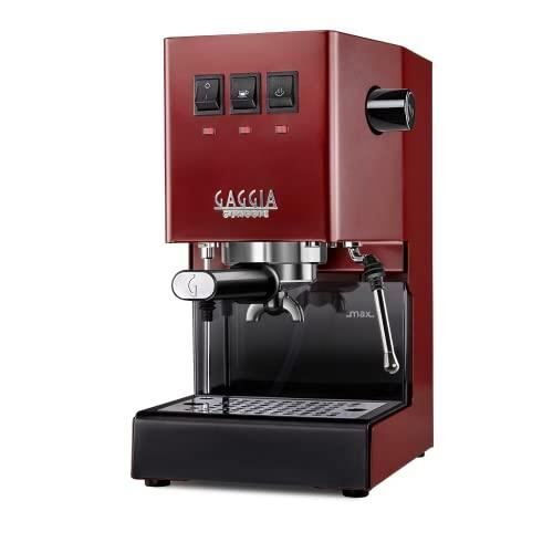 Machine à café - GAGGIA - CLASSIC EVO - Rouge - Acier inoxydable - Performance optimale