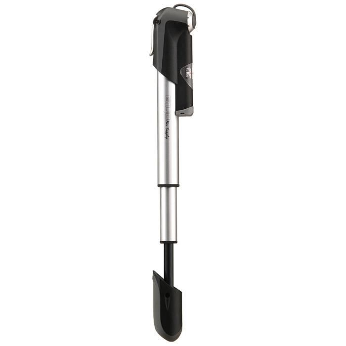 Gonfleur Amortisseur Vélo GIYO – Pompe Fourche Avec Jauge – Portable Argent/noir