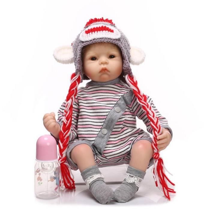Realiste De 52cm De Beau Bebe Poupee Renait En Silicone Fille Doux Noel Don Bebes Enfants Anniversaire Cdiscount Jeux Jouets