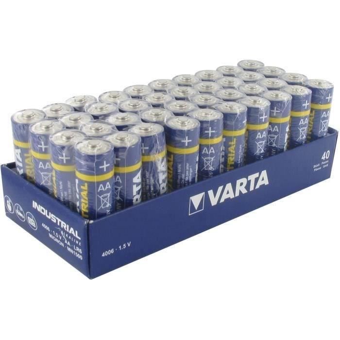 Greenstar 4600 Pack atelier de 40 Piles Varta industrial type AA
